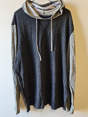 Hurley XXL Dark Charcoal Hooded Long Sleeve Shirt